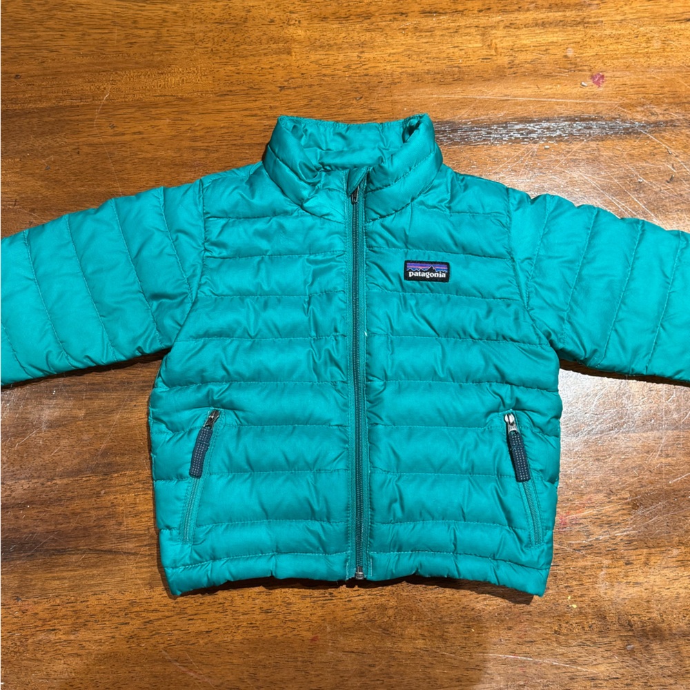 Patagonia Turquoise Puffer Jacket
